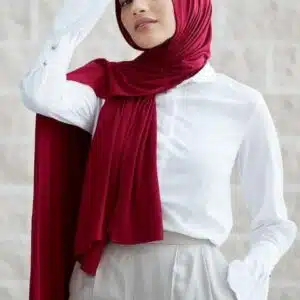 foulard coton rouge