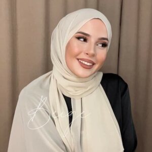 foulard coton beige